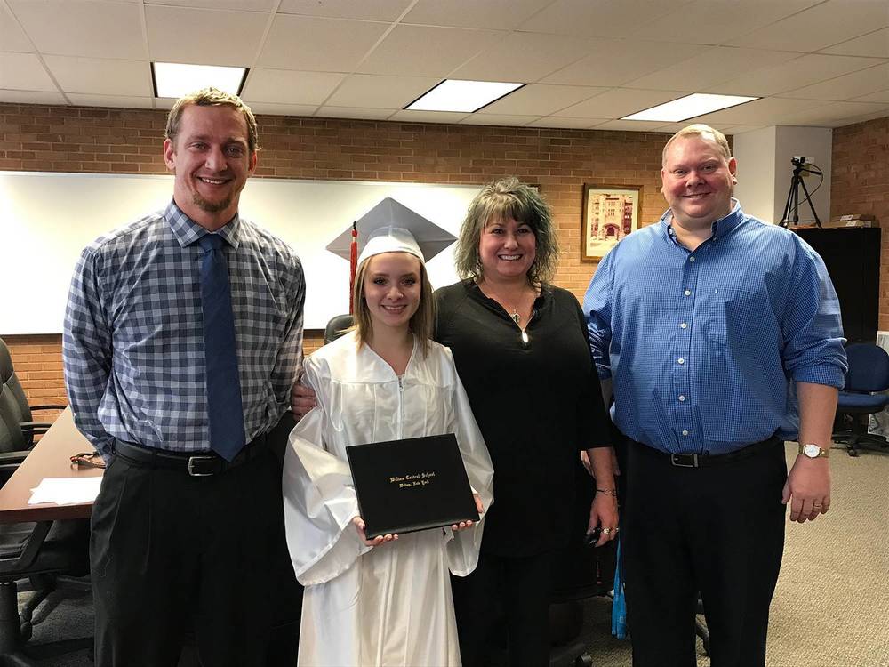 Senior honored for graduating early