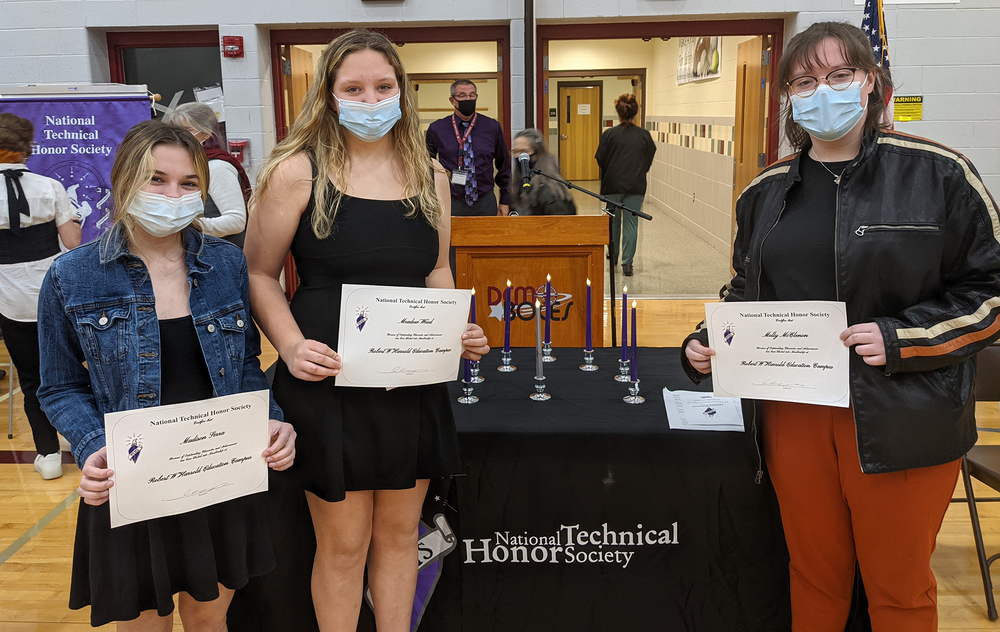 Three inducted into NTHS