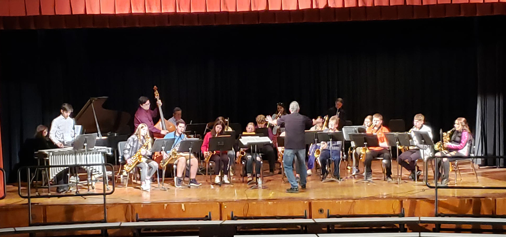 Students taking part in the All-County Music Festival