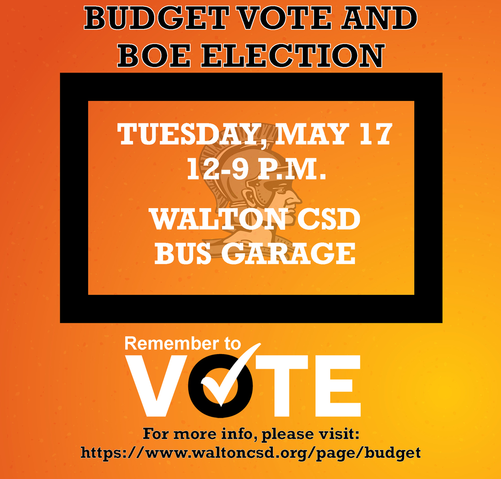 Budget vote reminder graphic