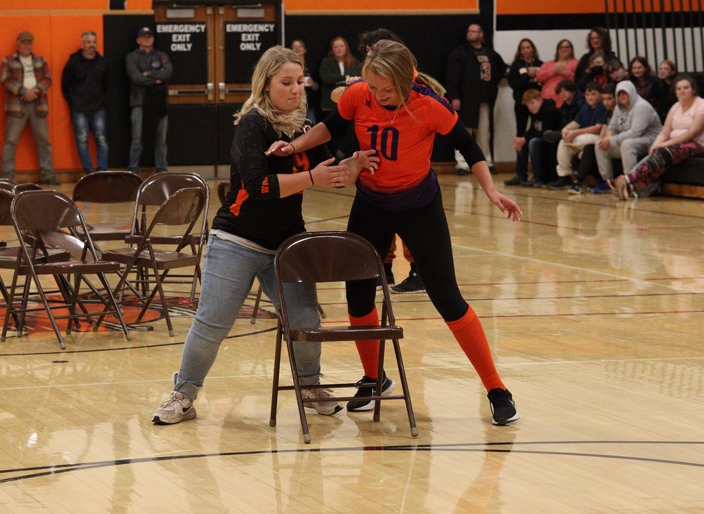 Musical chairs at the pep rally