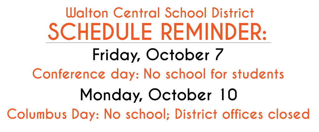 Schedule reminder graphic