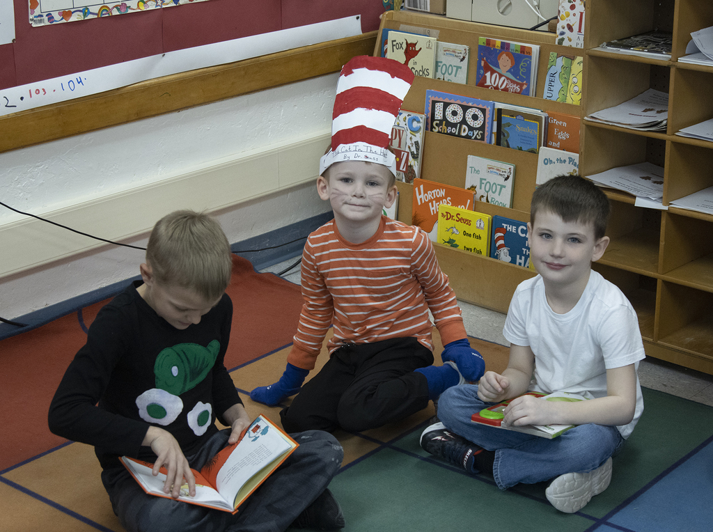 Students at Dr. Seuss Day