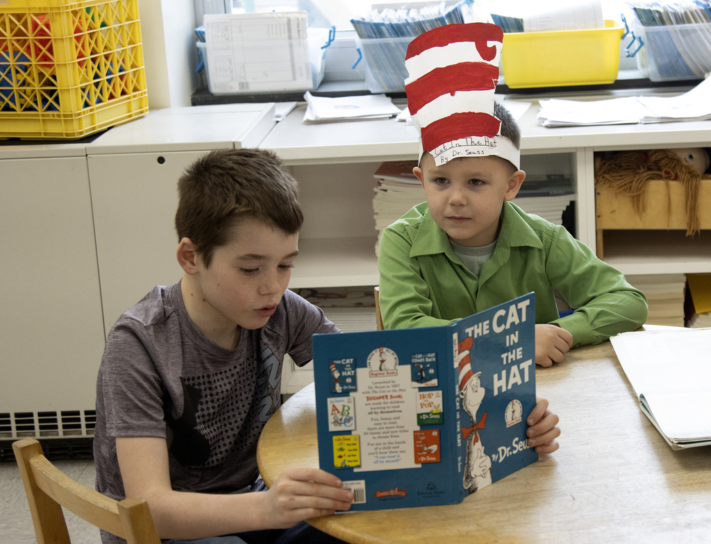 Students at Dr. Seuss Day