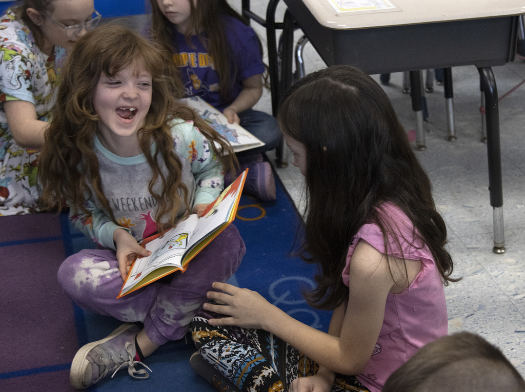 Students at Dr. Seuss Day