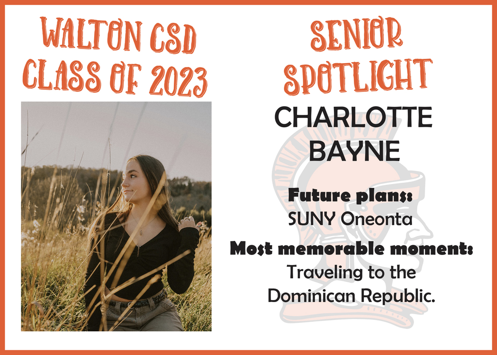 Charlotte Bayne senior spotlight