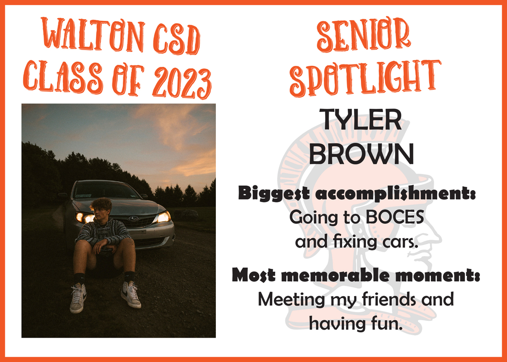Tyler Brown  senior spotlight