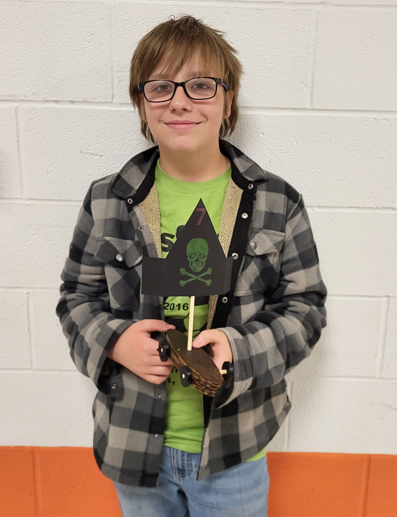 Austin Scutt with his winning car